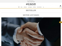 proaurum.ch Webseite Vorschau