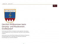 musikverein-grossbardorf.de Webseite Vorschau