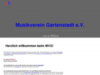 musikverein-gartenstadt.de Webseite Vorschau