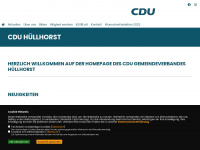 cdu-huellhorst.de Webseite Vorschau