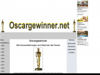 oscargewinner.net Webseite Vorschau