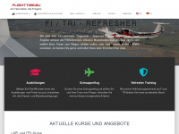 flighttime.eu Webseite Vorschau