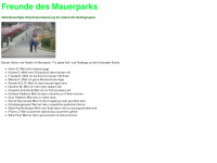 freunde-des-mauerparks.de Webseite Vorschau