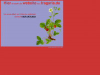 fragaria.de Webseite Vorschau