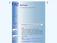 fakeoderfakt.de Webseite Vorschau