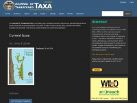 threatenedtaxa.org Webseite Vorschau