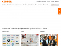 kemper.eu Webseite Vorschau