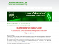 laser-orientation.com Webseite Vorschau