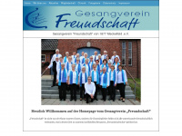 freundschaftschor.de Webseite Vorschau