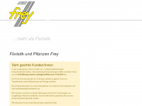 frey-floristik.de Webseite Vorschau