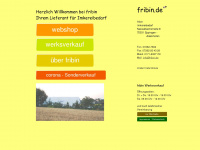 fribin-imkereibedarf.de Webseite Vorschau