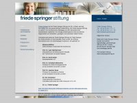 friede-springer-stiftung.com Webseite Vorschau