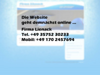 firma-lienack.de Webseite Vorschau