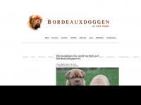 bordeauxdoggen.eu Webseite Vorschau