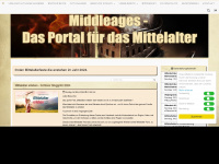 middleages.at Webseite Vorschau