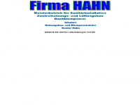 firmahahn.de Webseite Vorschau