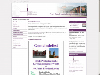 friedenskirche-woerth.de Webseite Vorschau
