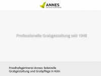friedhofsgaertnerei-annes.de Webseite Vorschau
