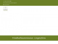 friedhofskommission-lingen.de Webseite Vorschau
