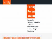 fortify-fitness.de Webseite Vorschau