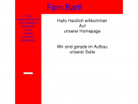 fam-bartl.de Webseite Vorschau