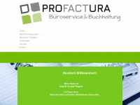 pro-factura.de Webseite Vorschau