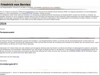 friedrichvonborries.com Webseite Vorschau