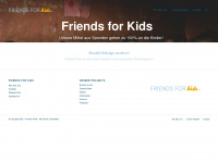 friends-for-kids.de Webseite Vorschau