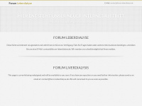 forum-liverdialysis.org Webseite Vorschau