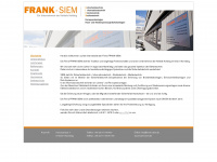 frank-siem.de Webseite Vorschau