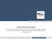 fame-guitars.de Webseite Vorschau