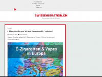 swissemigration.ch Webseite Vorschau