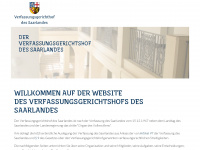 verfassungsgerichtshof-saarland.de Webseite Vorschau