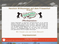 friesenhof-kranz.de Webseite Vorschau