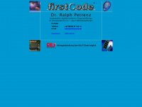 firstcode.de Webseite Vorschau