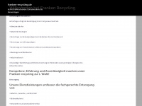franken-recycling.de Webseite Vorschau