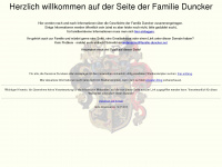 familie-duncker.net Webseite Vorschau