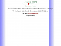 flora-dom.de Webseite Vorschau