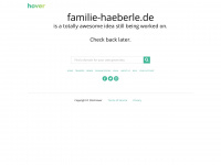 familie-haeberle.de Webseite Vorschau
