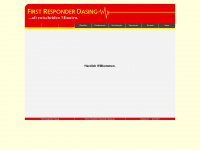 firstresponder-dasing.de Webseite Vorschau