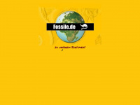 fossile.de Webseite Vorschau