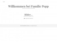 familie-popp.de Webseite Vorschau