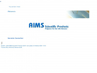 aims-scientific-products.de Webseite Vorschau