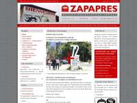 zapapres.de Webseite Vorschau