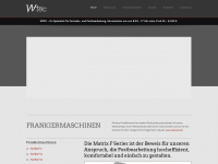 frankiermaschine.com Webseite Vorschau