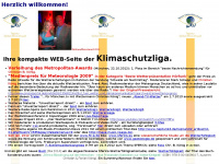 klimaschutzliga.com Webseite Vorschau