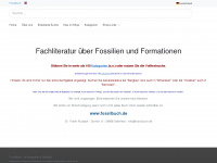 fossilbuch.de Webseite Vorschau