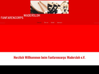 fanfarencorps-wadersloh.de Webseite Vorschau