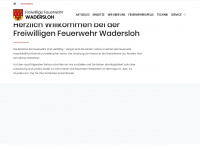 feuerwehr-wadersloh.de Webseite Vorschau