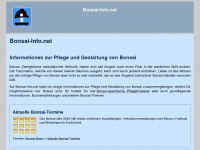 bonsai-info.net Webseite Vorschau